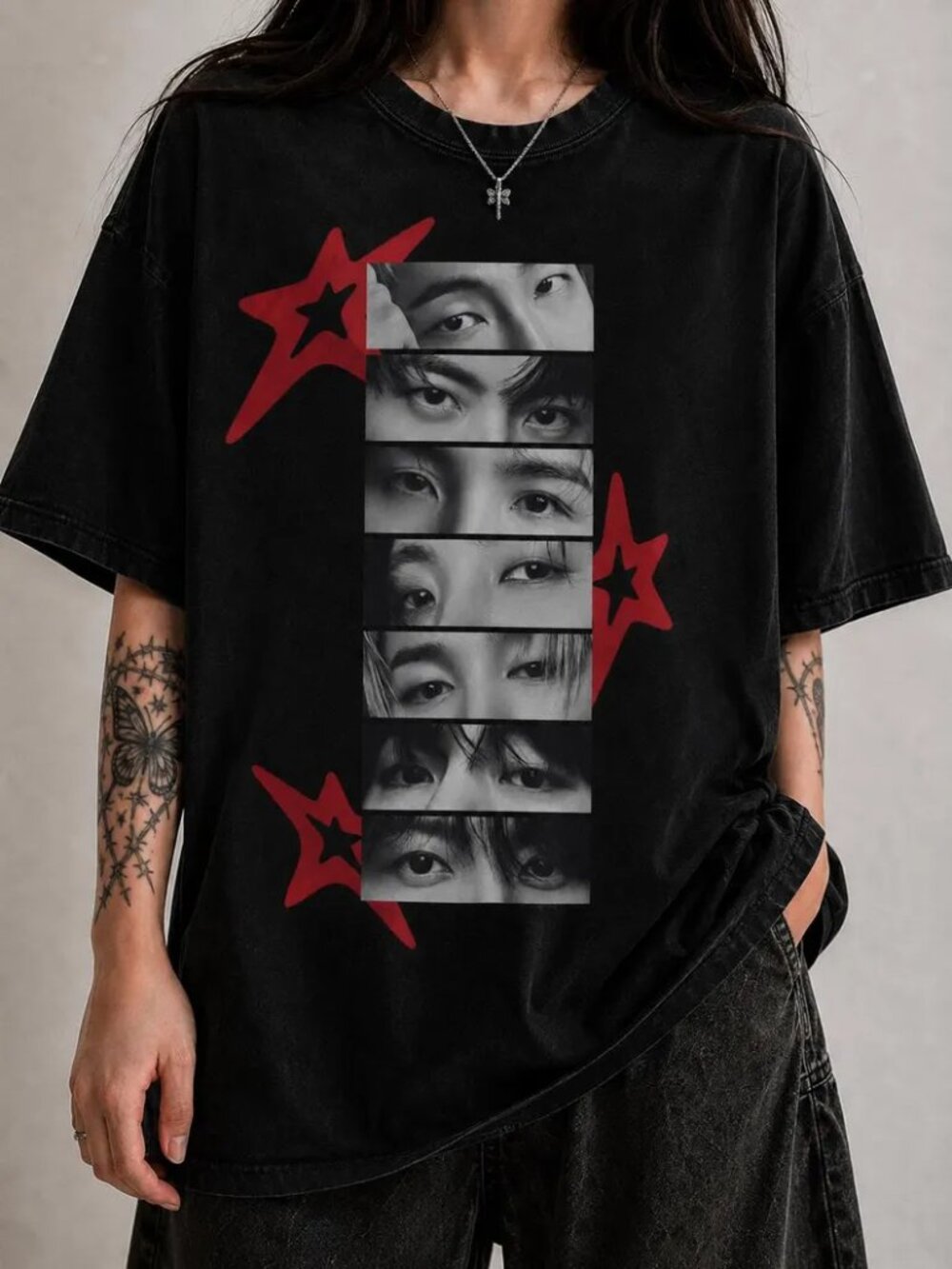 Arirang BTS Eyes Photo Strip Shirt BTS concert T-shirt